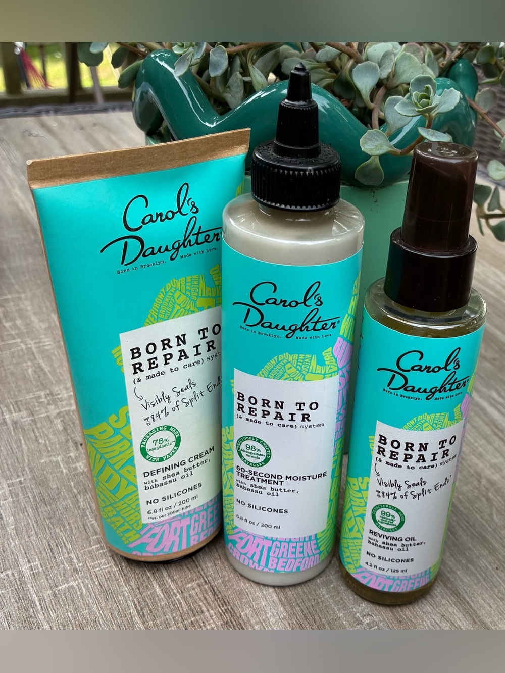 Carol’s Daughter Born to Repair 3 Pc Hair Care Bundle NEW Shea Butter